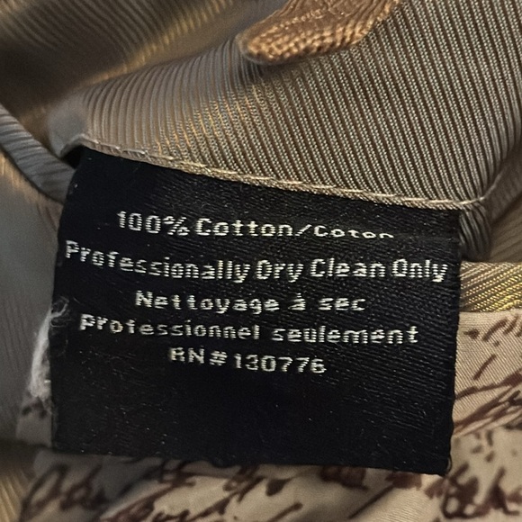 1… like no other khaki light tan 100% cotton single two button front blazer 48R - Picture 8 of 11